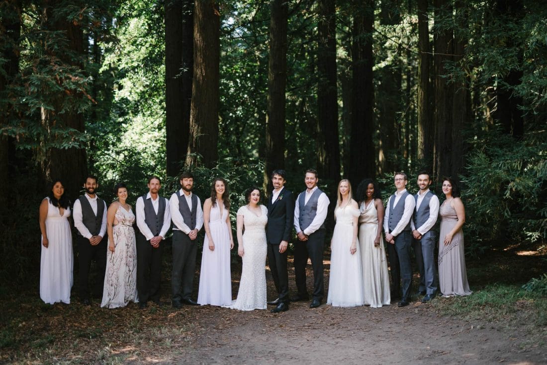 Robert's Regional Park wedding party portrait
