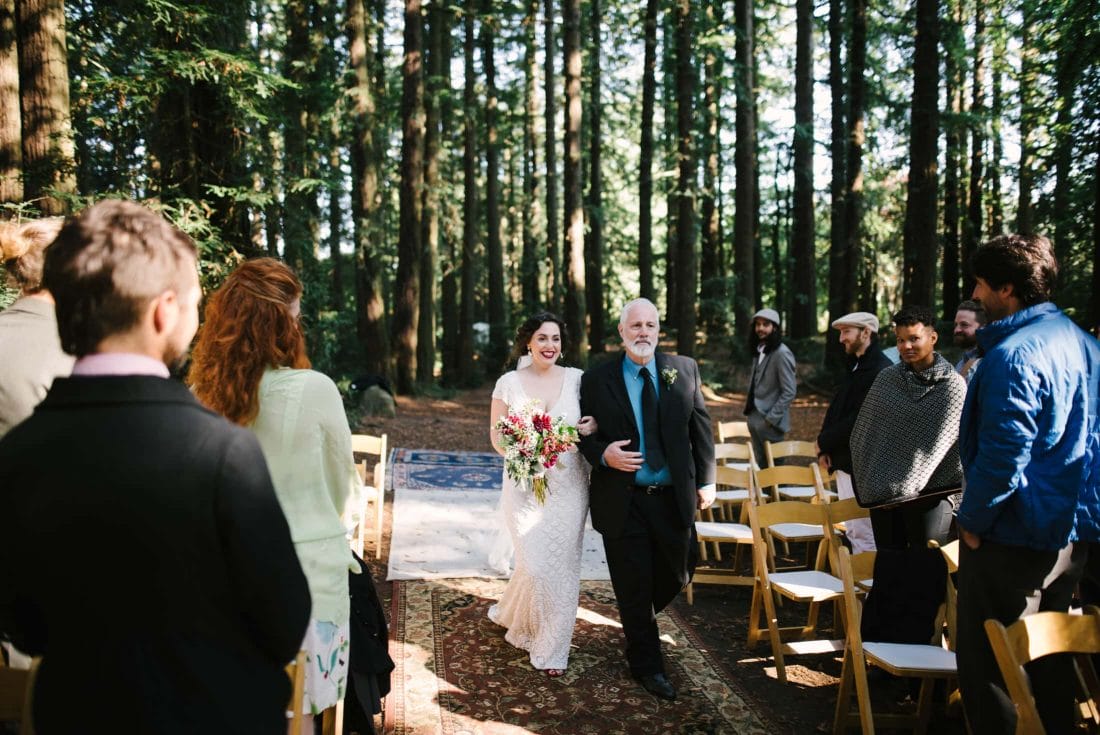 Robert's Regional Park wedding ceremony