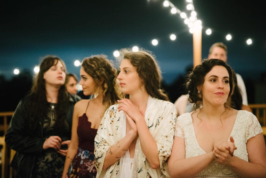 Bride and her sisters