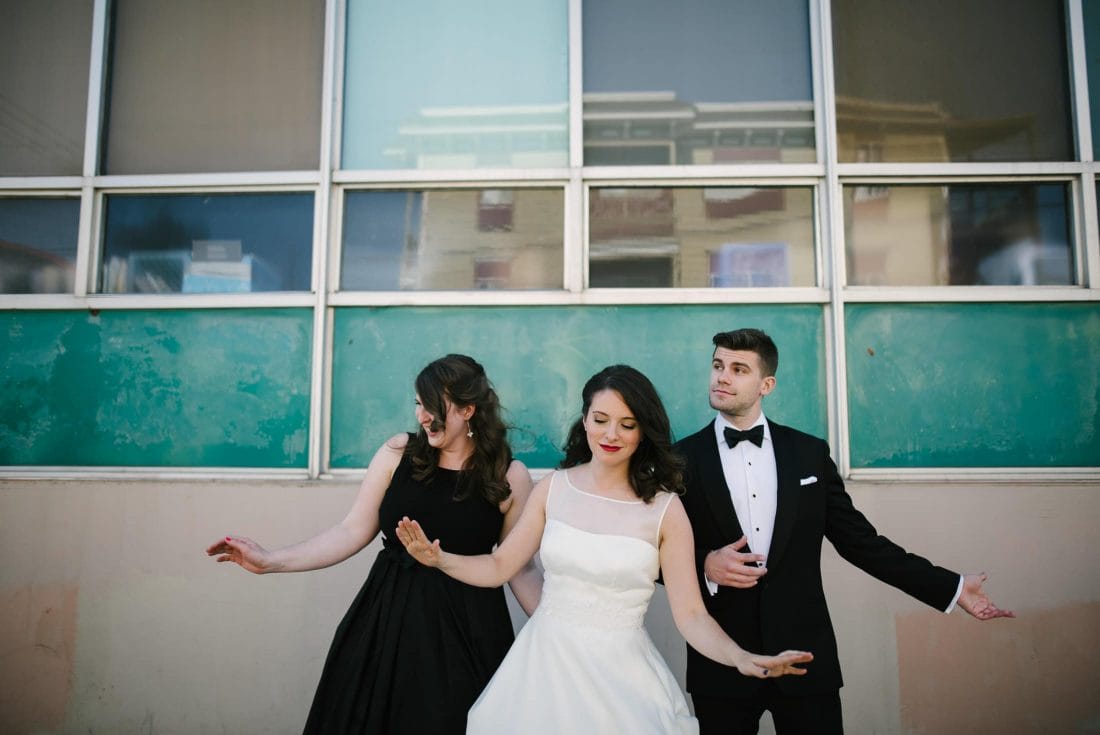 Wedding Party Dancing in the Street