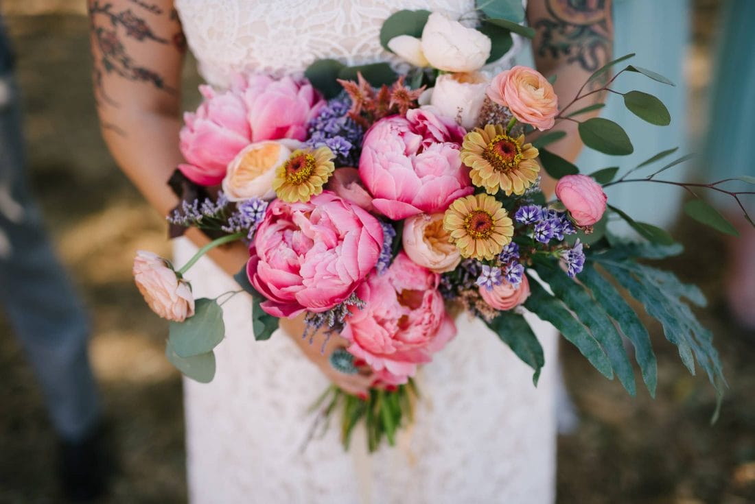Wedding Bouquet by Flowers and Forage