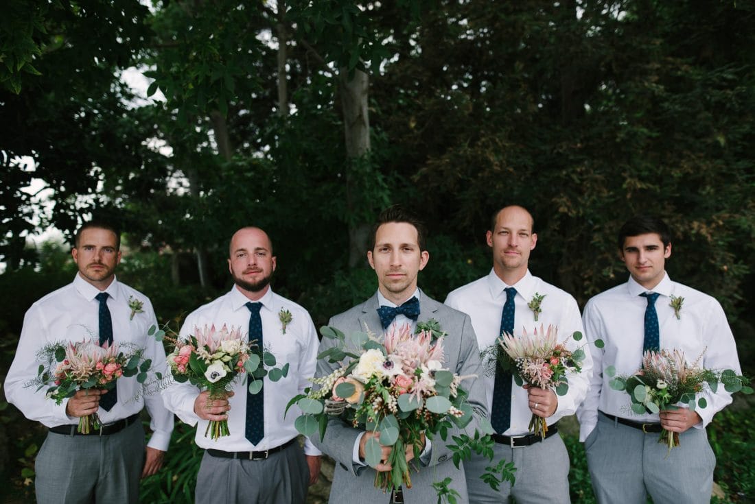 fun wedding party pic at brownstone gardens
