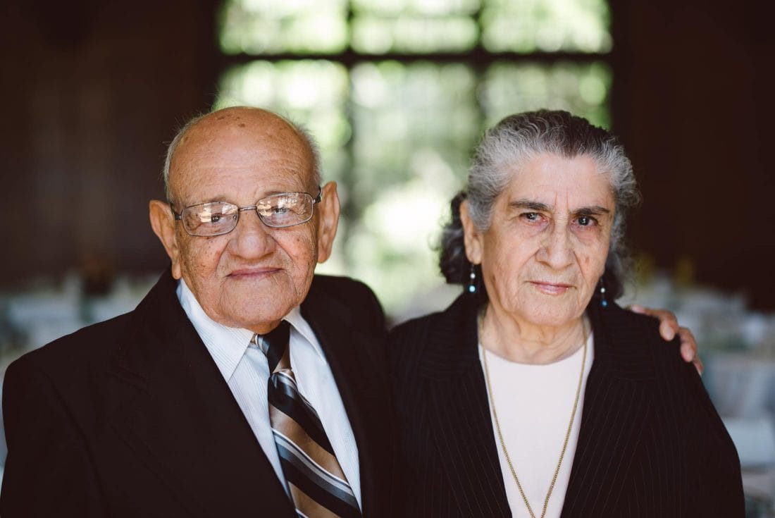 Grandparents portrait at brazil room wedding