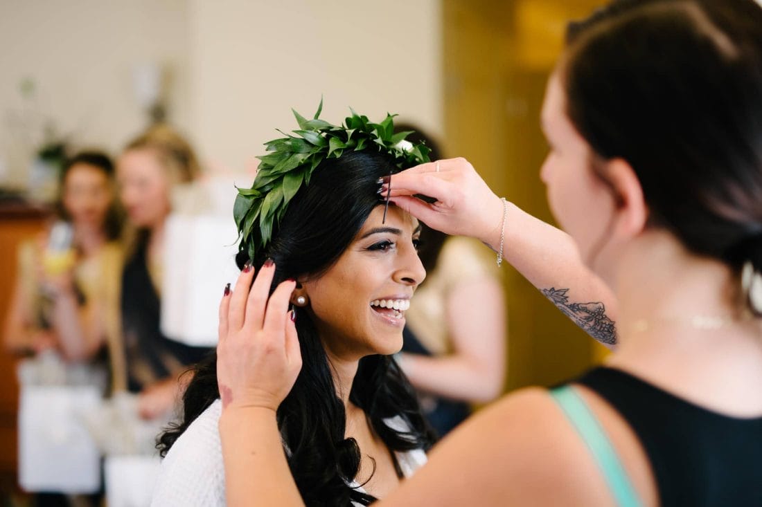 Indian Bride Getting Ready
