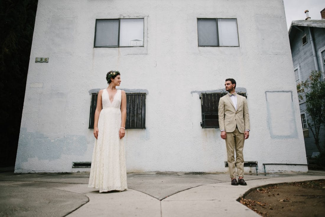 Portrait of LA Wedding Couple