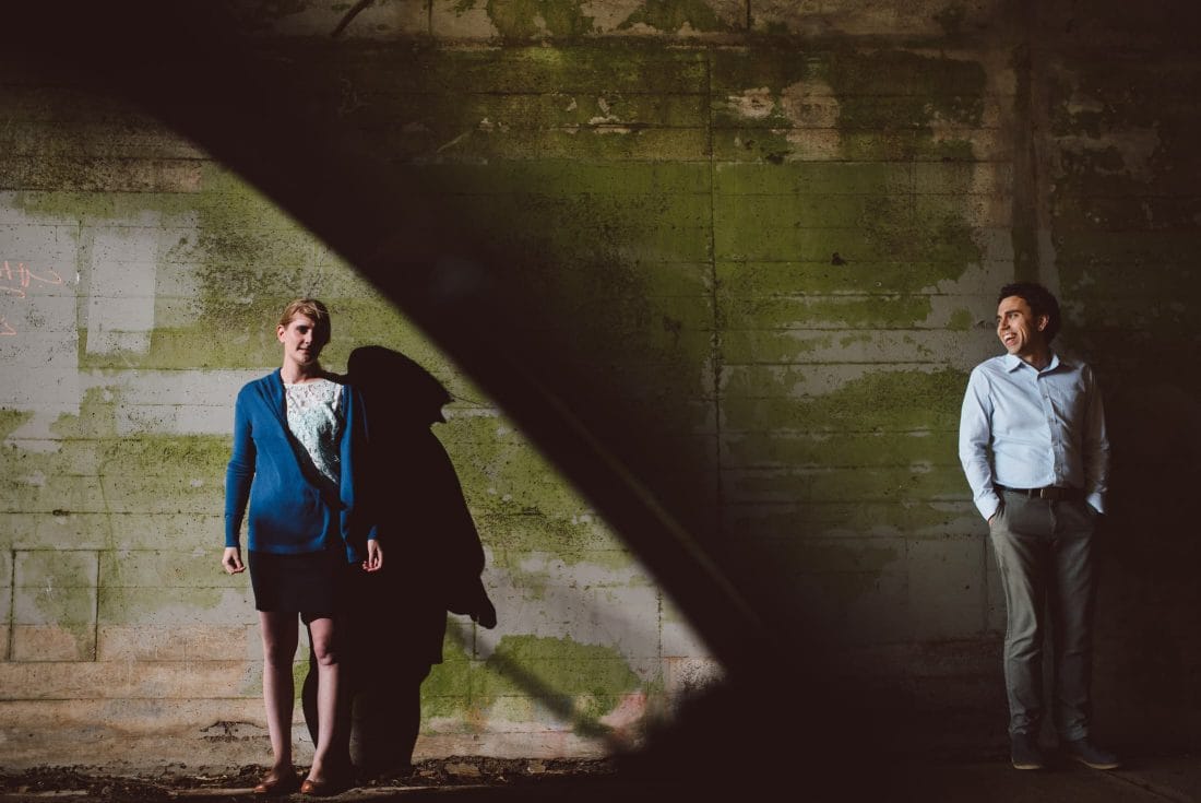engagement portrait in the marin headlands