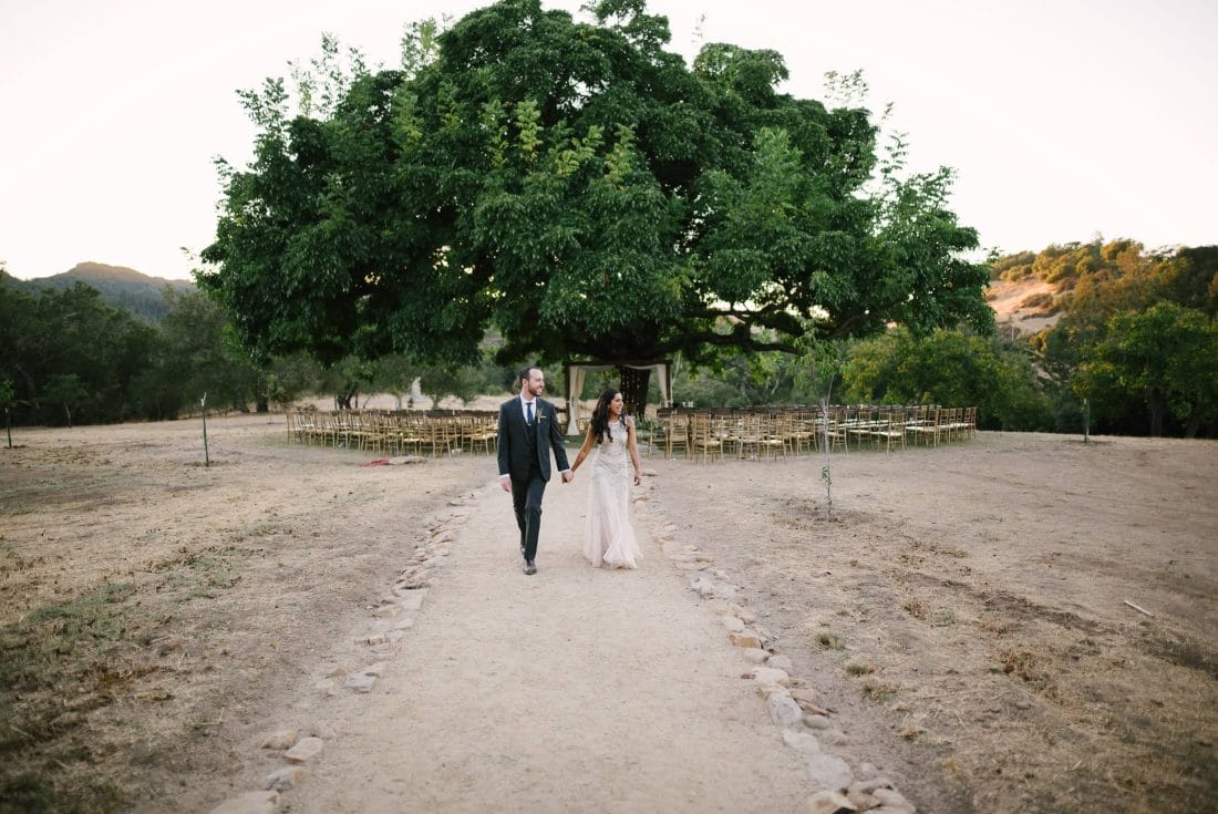 Indian Jewish SSS Ranch Wedding Portrait of couple