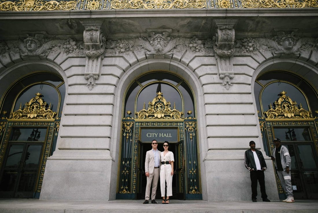 SF City Hall Wedding Front Door