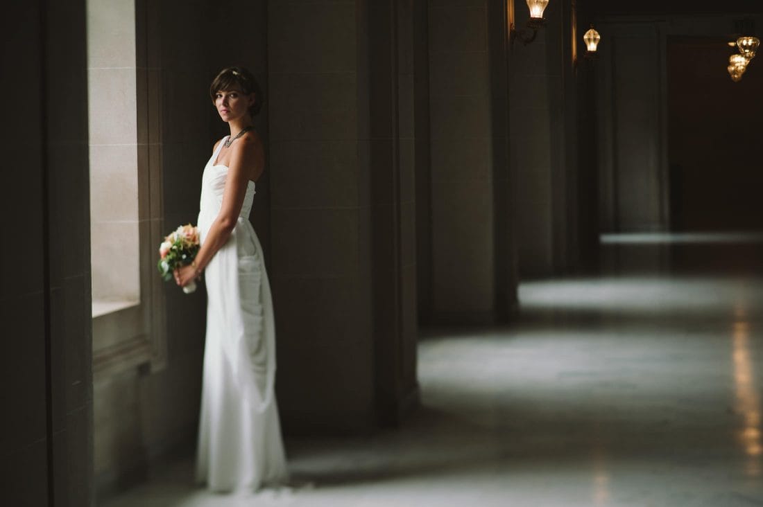 Bridal Portrait at San Francisco City Hall Wedding