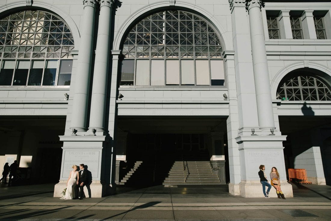 Ferry Building Wedding Portrait