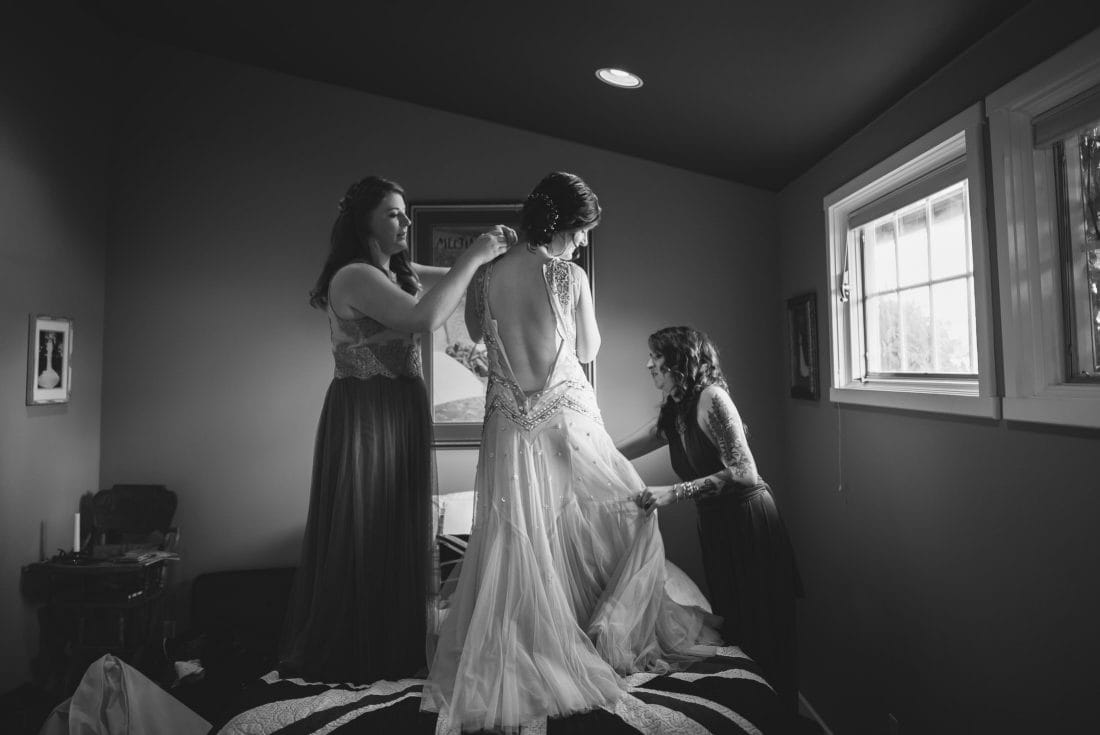 Getting Ready pic at Sebastopol wedding
