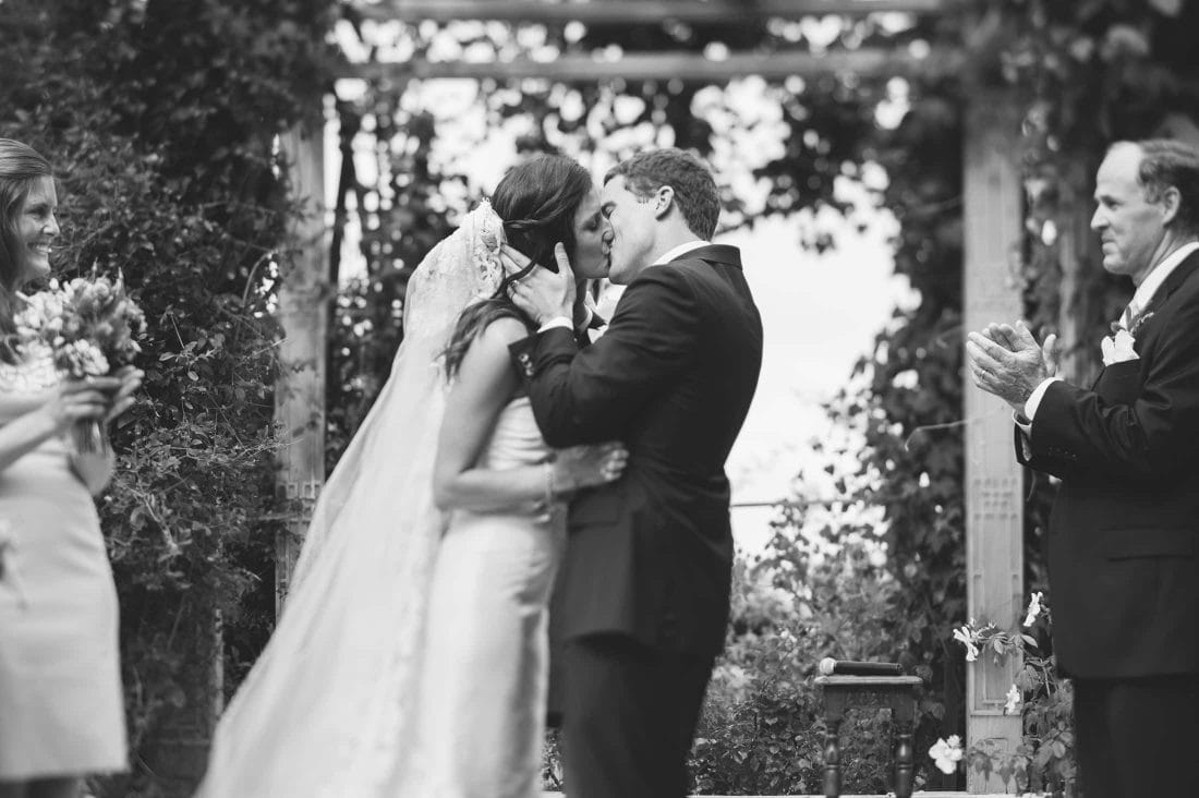 artistic shot of kiss sonoma garden pavilion wedding