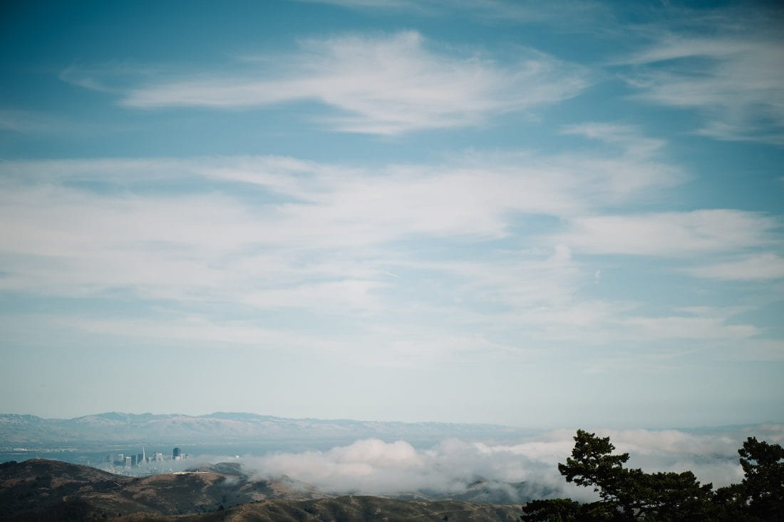 Epic view of San Francisco from Mount Tam