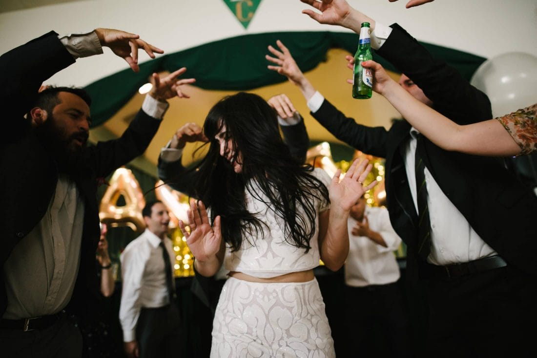 Bride Partying at the Verdi Club in San Francisco
