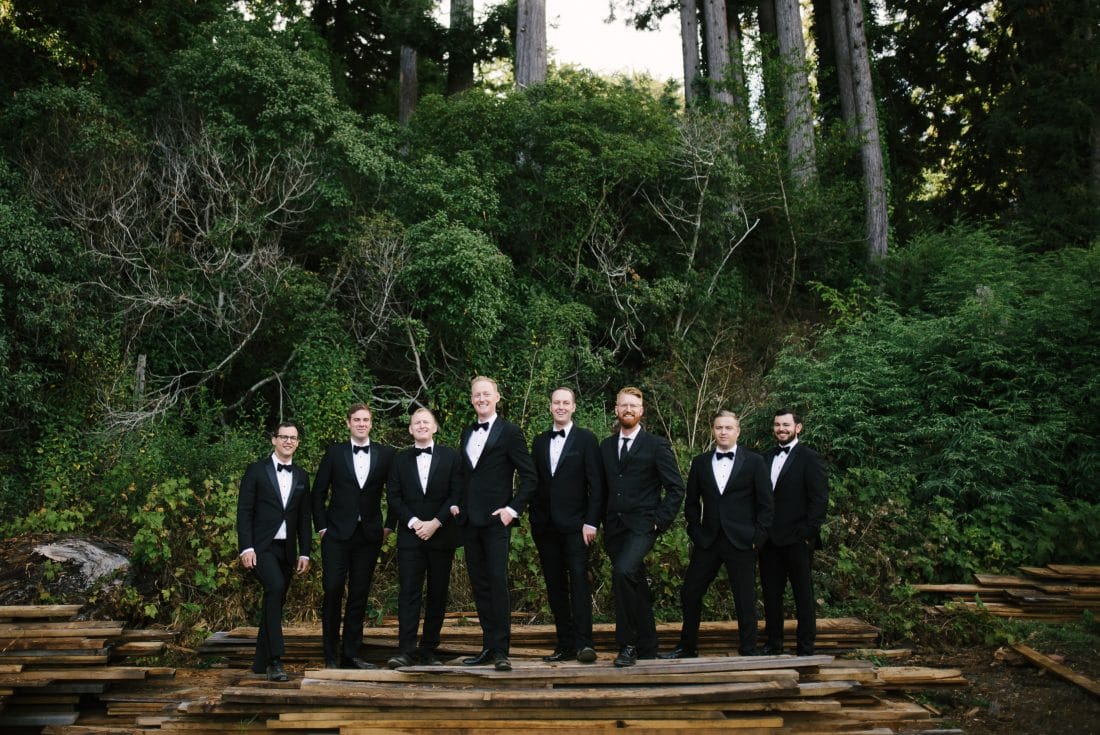 Oz Farm Wedding Groomsmen Portrait