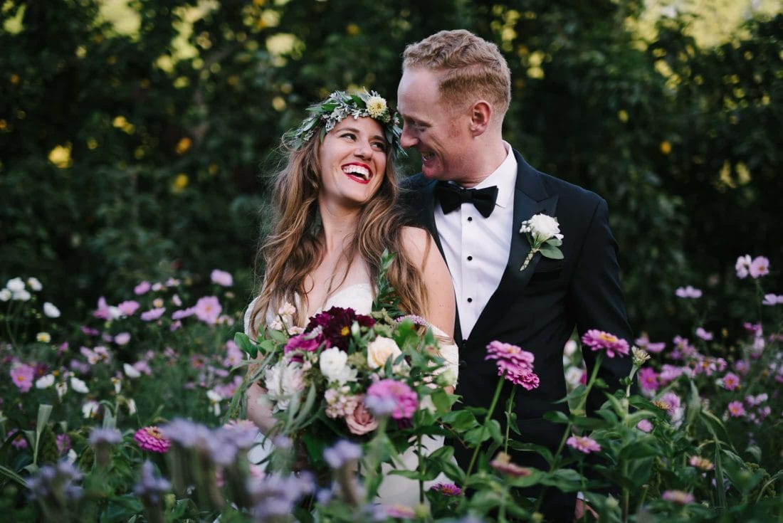 Oz Farm Wedding Couple Portrait