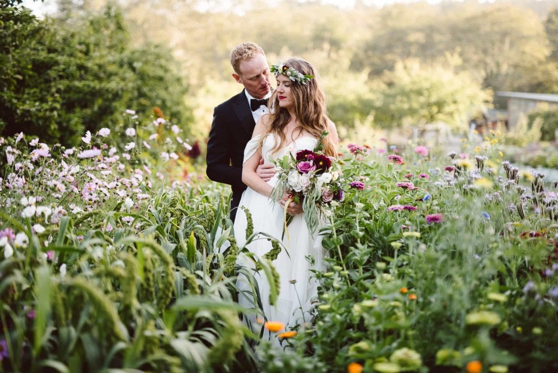Oz Farm Wedding Couple Portrait