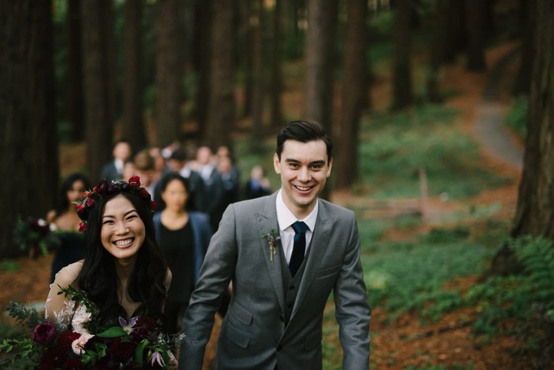 UC Botanical Gardens Wedding Redwood Grove Ceremony