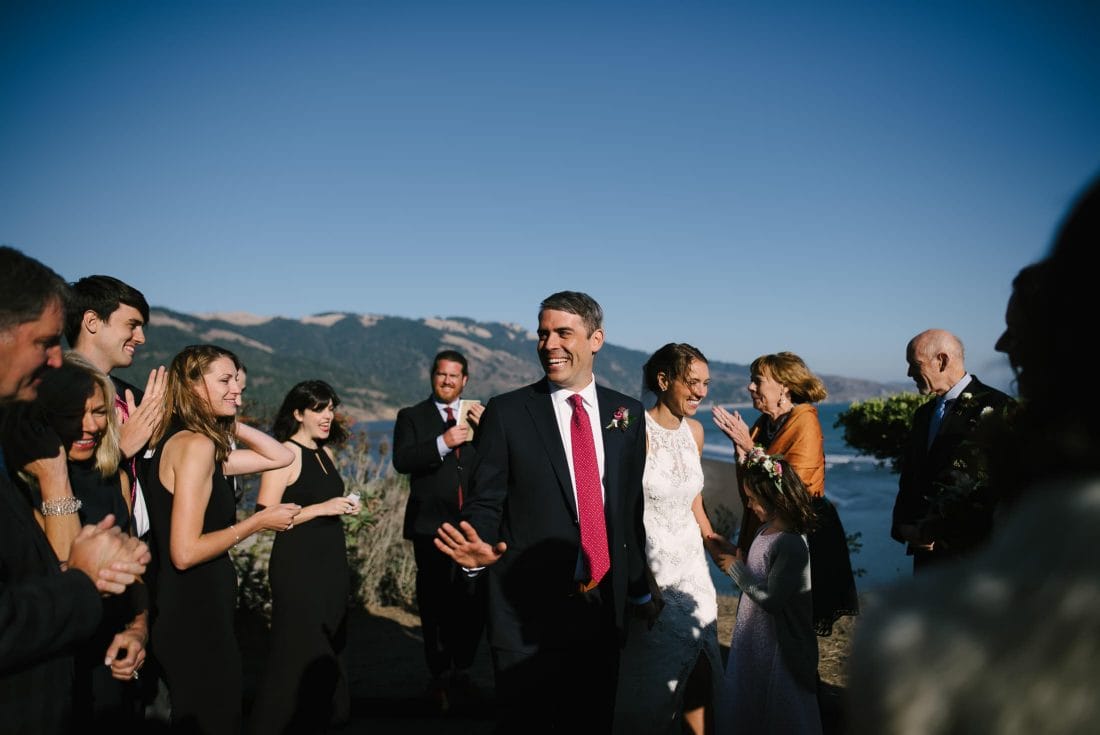 Bolinas Wedding overlooking lagoon