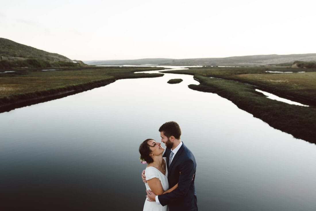 Epic Images of Couple embracing in Point Reyes