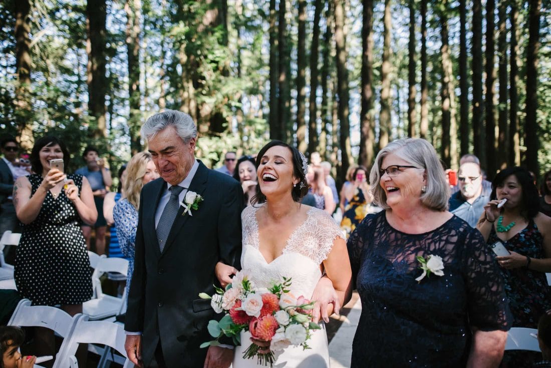 Roberts Regional Recreation Wedding laughing bride